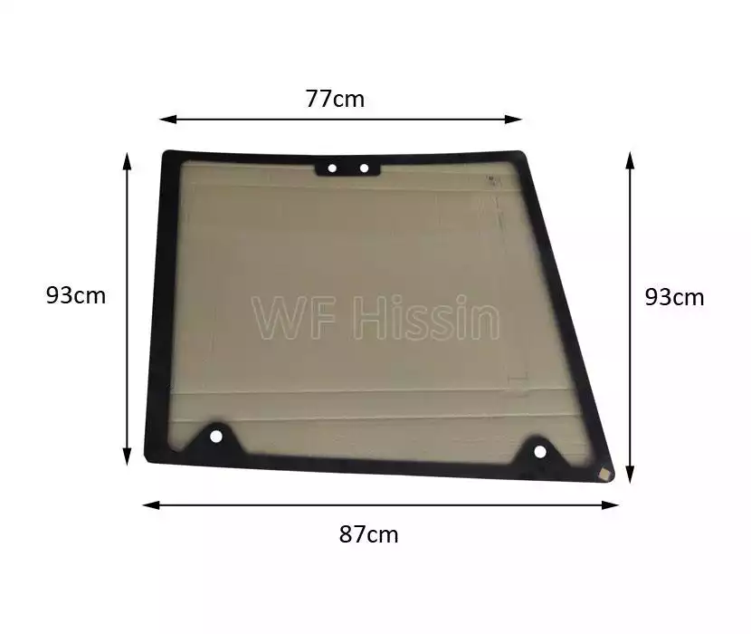 Right front lower window glass TD